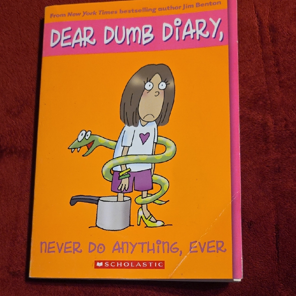 Scholastic Dear Dumb Diary - Orange and Pink Cover